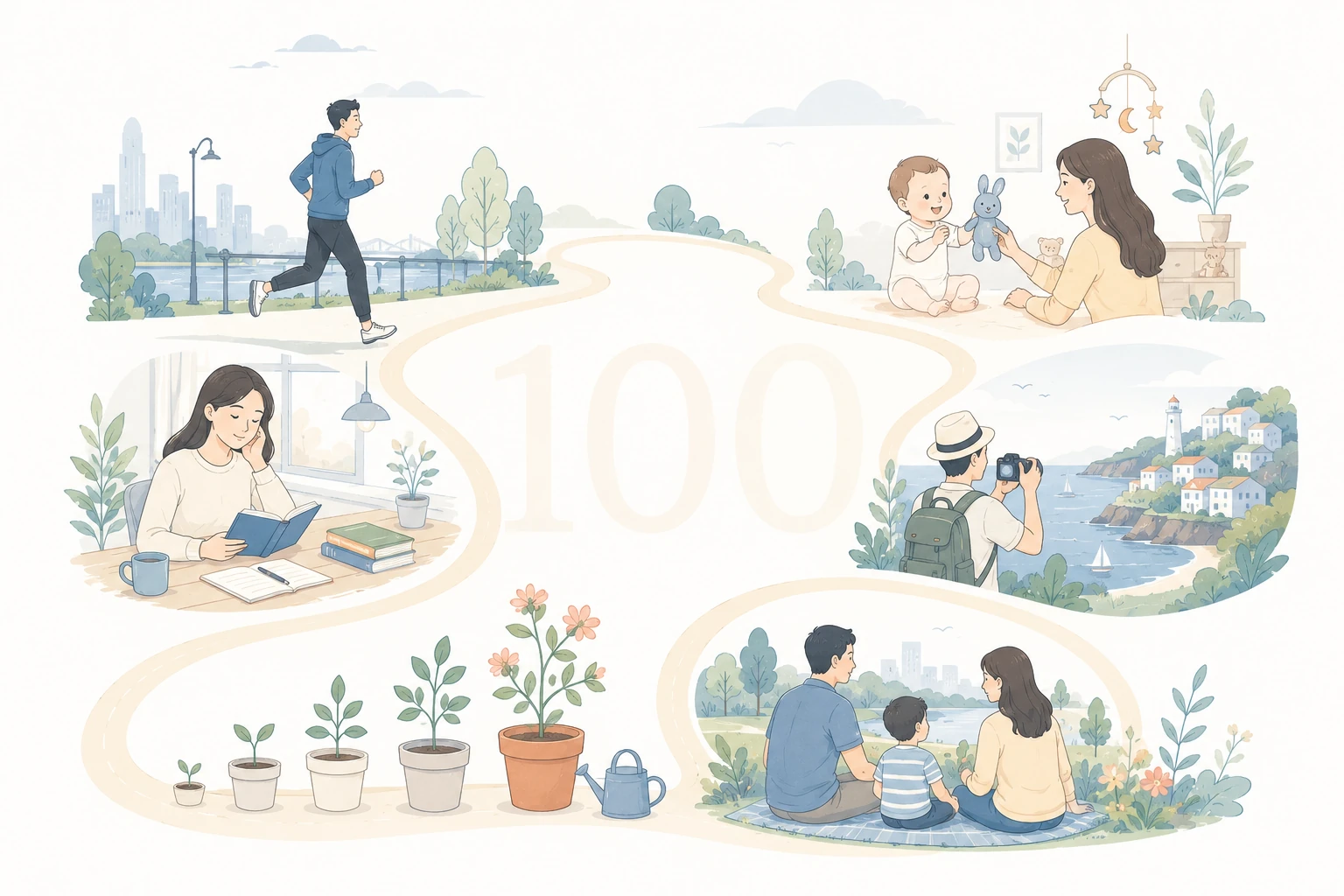 值得记录的各种100天旅程